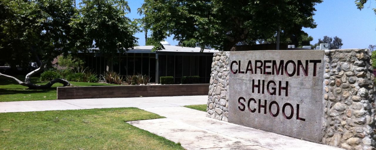Claremont High School Sign