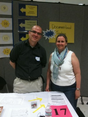 Team Santa Monica at the TIIP showcase 2011 displaying their project