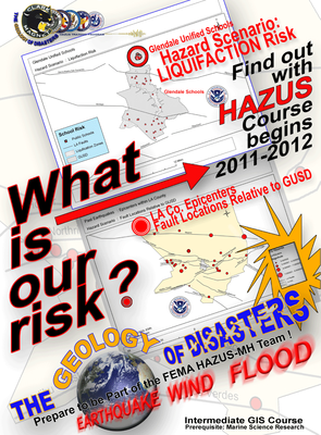Poster alerting students to the new Geology of Disasters course at Clark