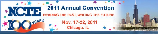 Logo for the National Council of Teachers of English November 2011: Reading the Past, Writing the Future