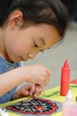 Monart - young girl drawing