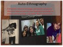  autoethnography definition and example of student work