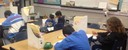 students reading and writing independently
