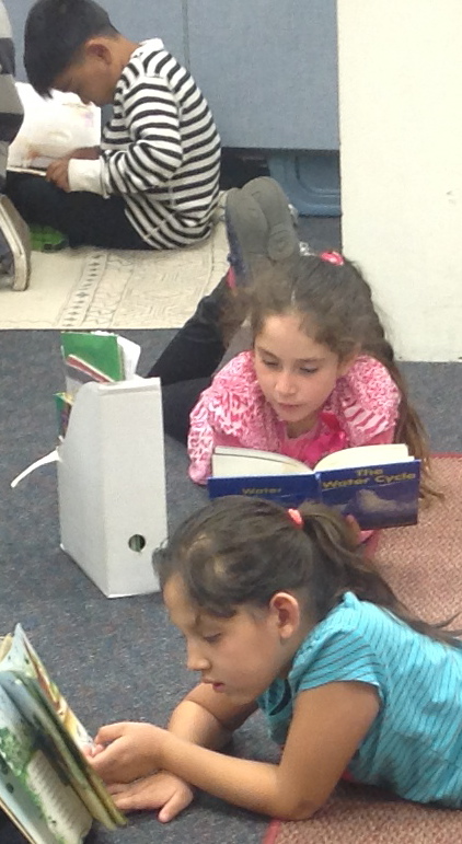 students reading as a demonstration of CAFE and Daily 5