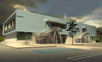 Nevin New Blue Building