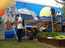 Mural with Raul Gonzalez