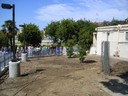 Garden site before bed construction
