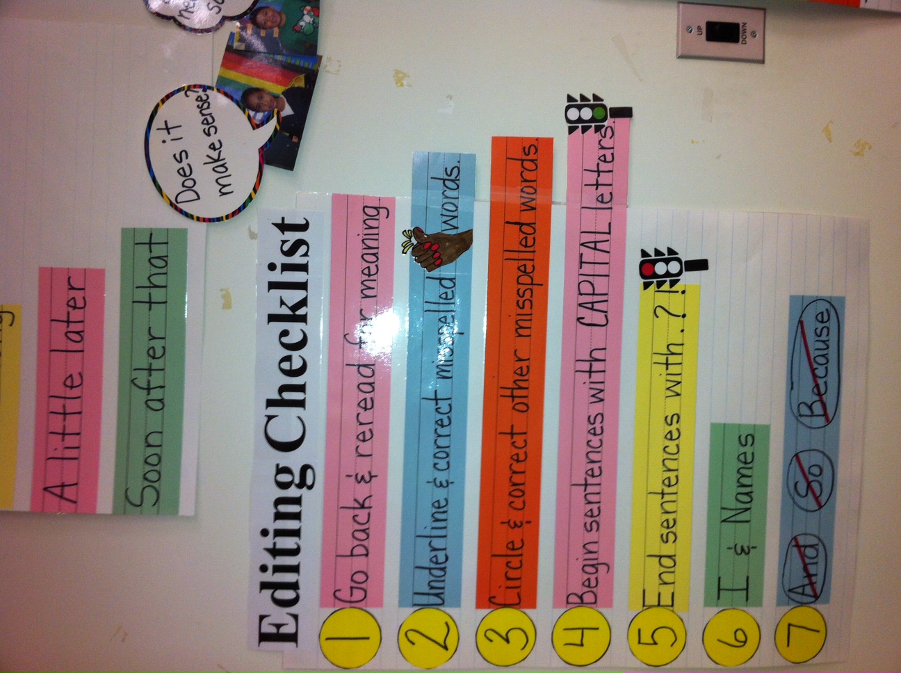 Editing Chart - 1st Grade