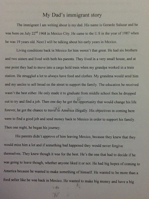 Student Narrative 1