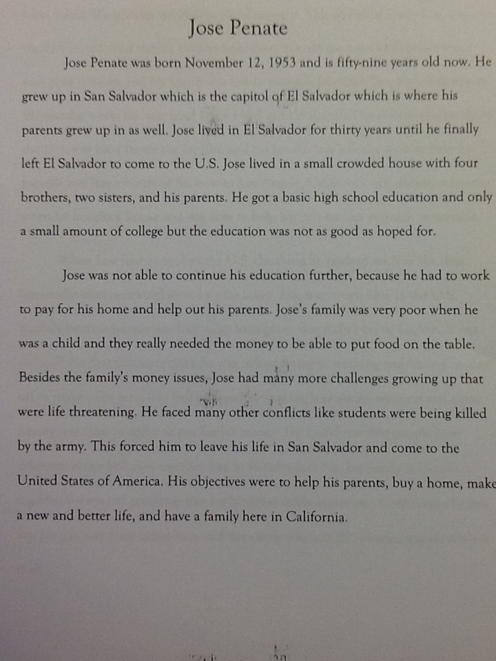 Student Narrative 2