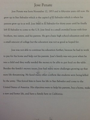 Student Narrative 2