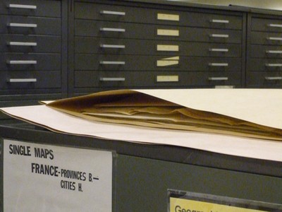 Map Room Vault--Shelves